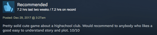 Illustration for article titled Doki Doki Literature Club, As Told By Steam Reviews